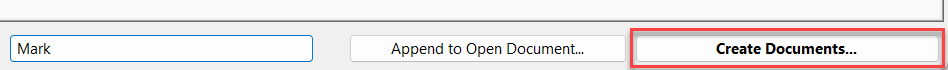 Generate Document Button Articles