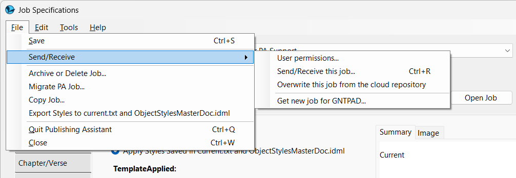 Send Job Options Articles